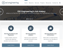 Tablet Screenshot of esi-engineering.com